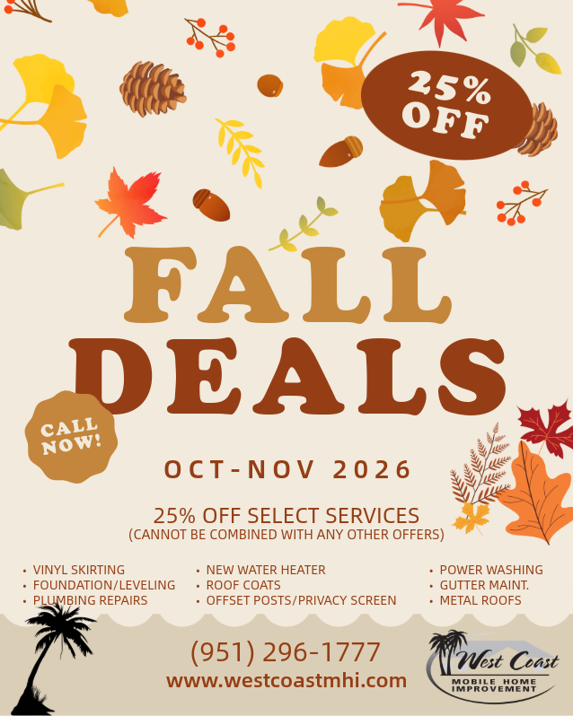 2026 Fall Specials